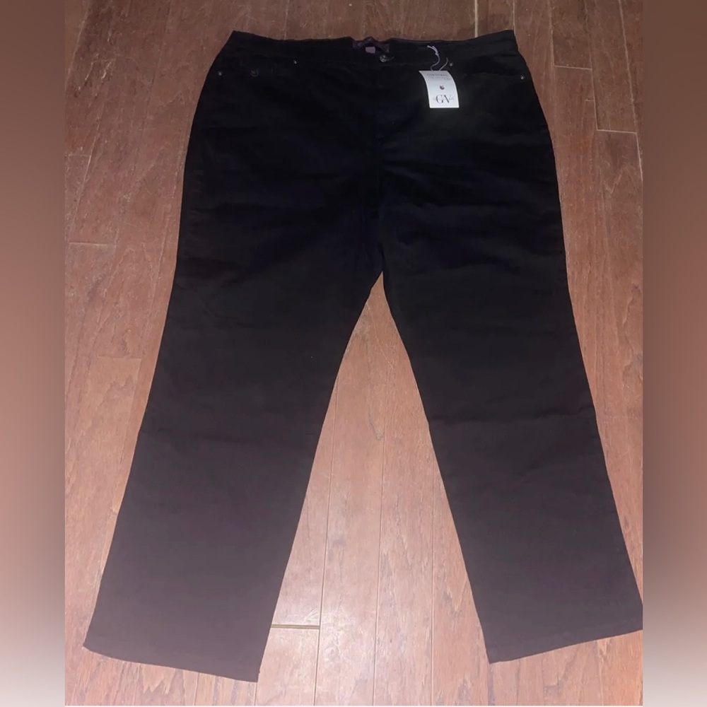 womens Amanda Classic High Rise Tapered Jean, Black, 24 Regular